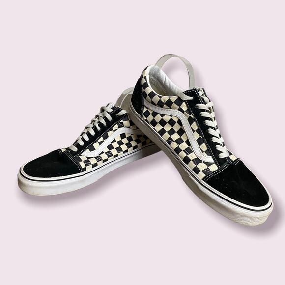 Vans Off the Wall Black Checkered Suede Casual Skate Shoes Mens 13 main image 9